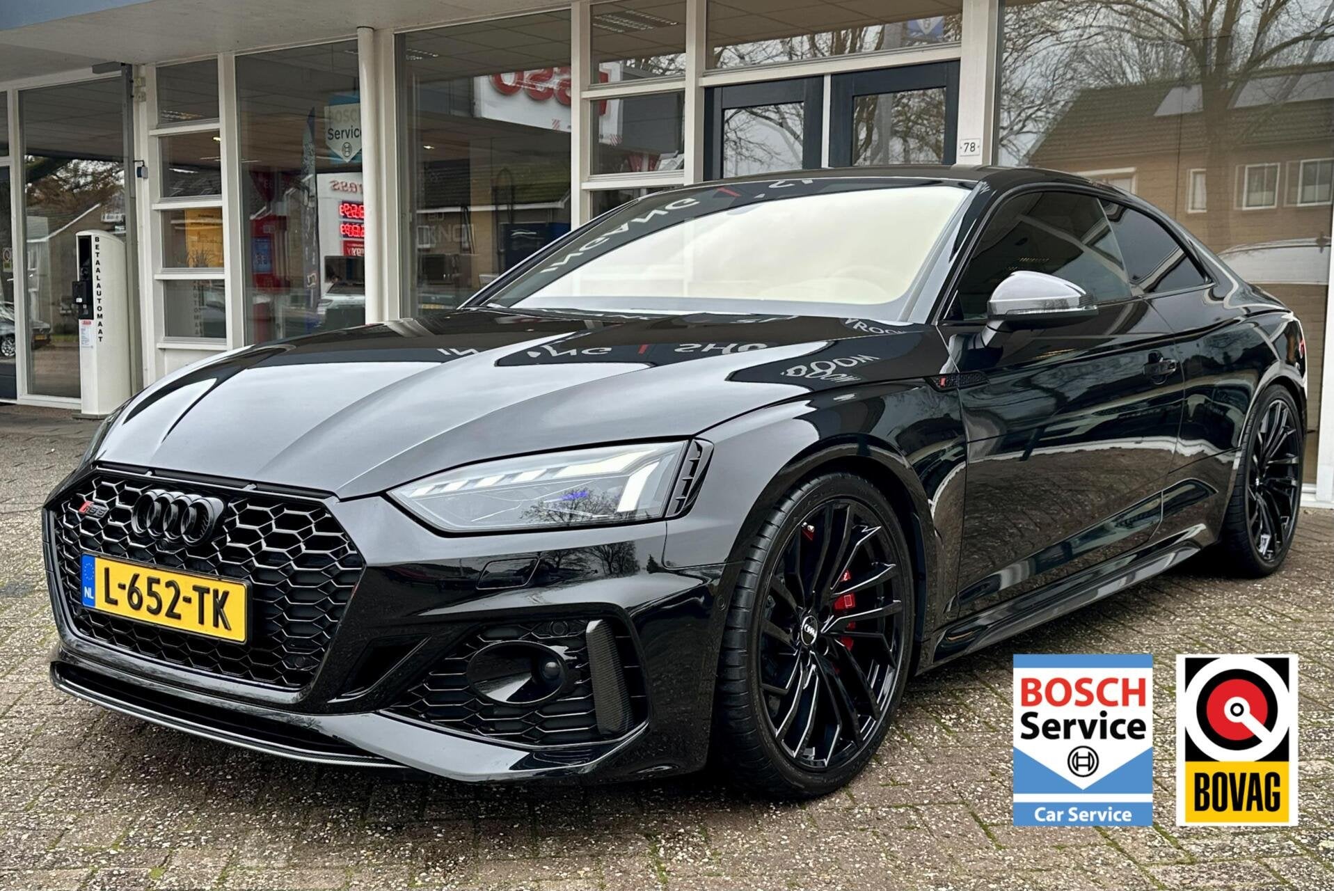 Audi RS 5 2.9 TFSI RS 5 Quattro Full Carbon, Leer, Keramisch, Auto's, Audi, Gebruikt, Euro 6, Met garantie (alle), 4 stoelen