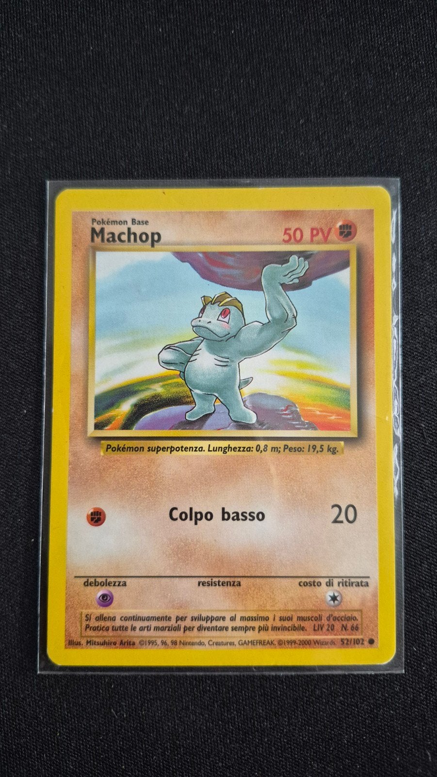 Machop 52/102 – Base Set (Italiaans), Verzenden, Zo goed als nieuw, Losse kaart