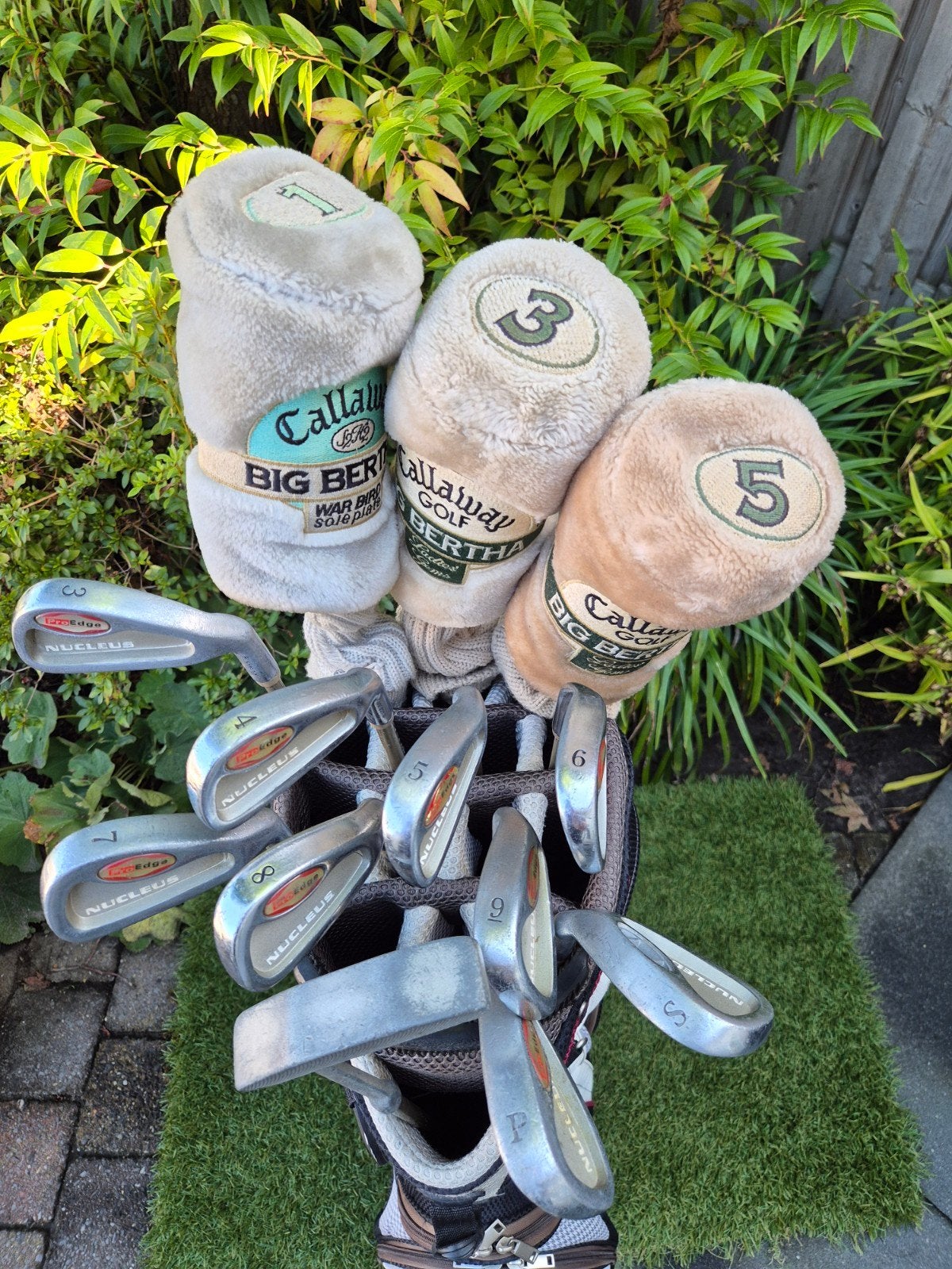 Nucleus dames golfset plus 1 inch met golftas, Sport en Fitness, Golf, Ophalen of Verzenden, Gebruikt, Set