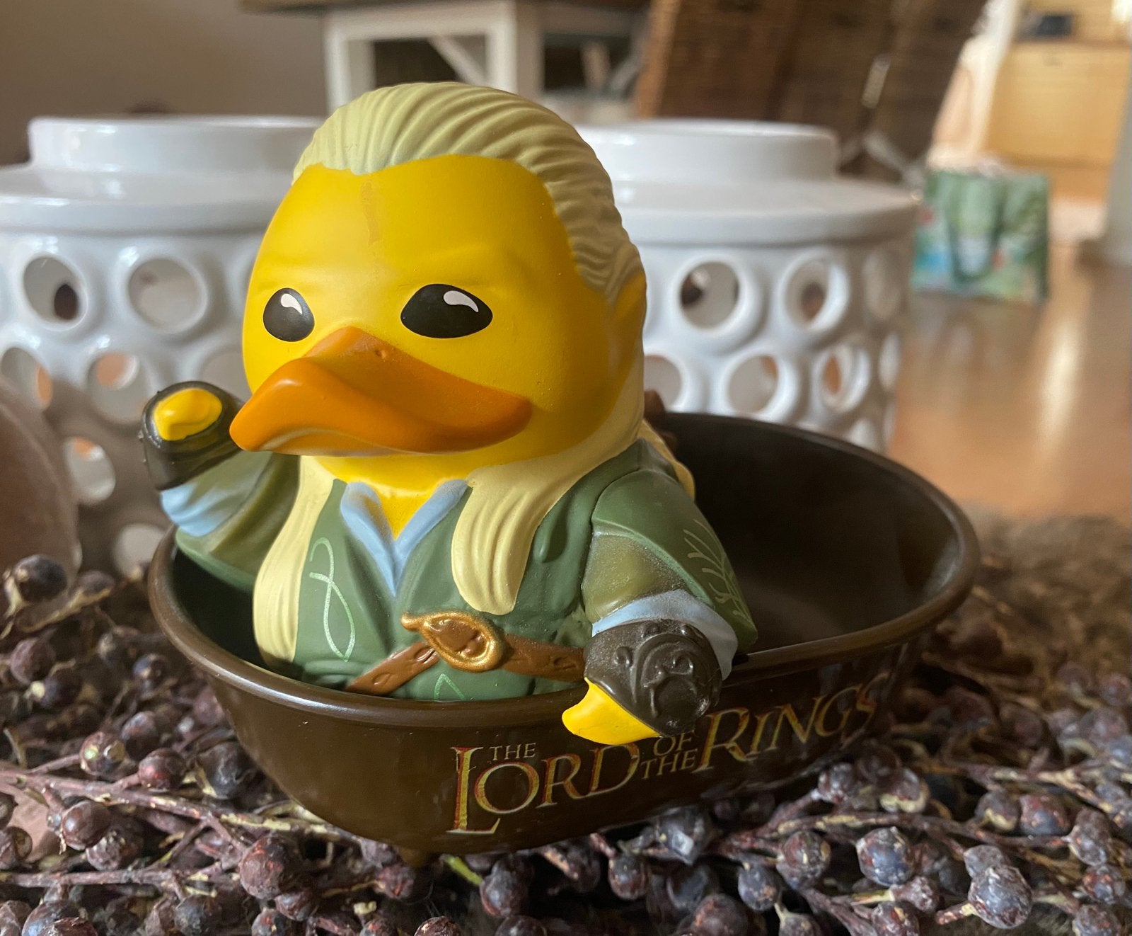 Lord of the Rings Legolas TUBBZ Cosplay Duck met het badje!, Ophalen of Verzenden, Zo goed als nieuw