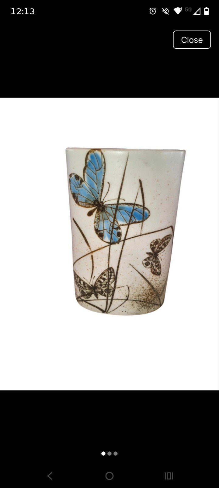 Vintage Royal Copenhagen Vlinder Vaasje - Uniek Design, Antiek en Kunst, Ophalen