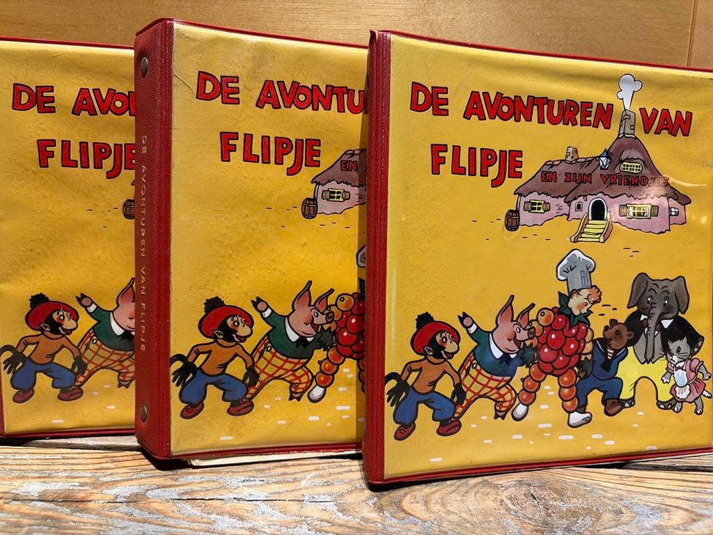 De Avonturen van Flipje en zijn vrienden - 3 banden, Boeken, Stripboeken, Meerdere stripboeken, Ophalen of Verzenden, Gelezen