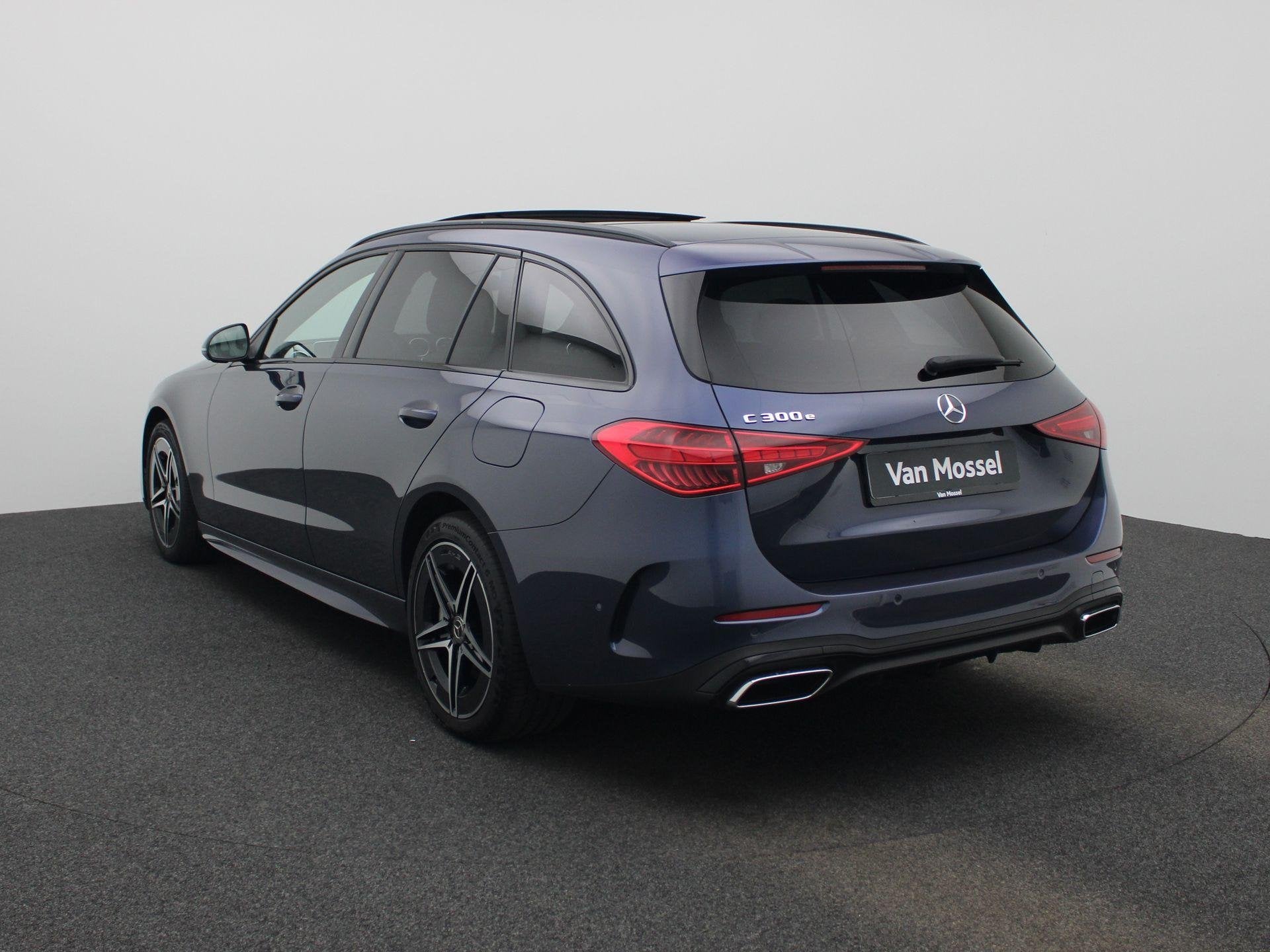 Mercedes-Benz C-Klasse Break C 300 e AMG Line | Panoramadak, Auto's, Automaat, 12 maanden, 4 cilinders, Blauw