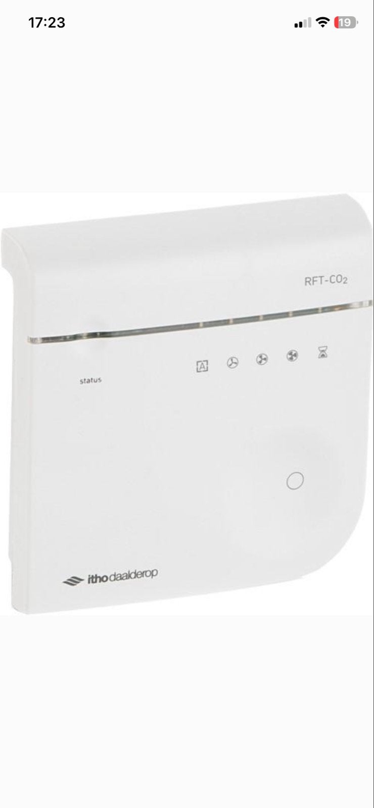Itho Daalderop RFT-CO2 bediening, Ophalen of Verzenden, Nieuw, Ventilator en Afzuiger