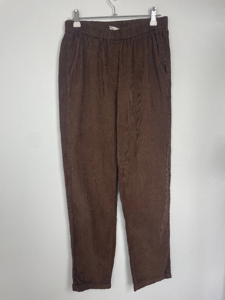 Diega pacifico pull on broek pantalon maat M bruin corduroy, Maat 38/40 (M), 6 rue Béranger 75003 Paris, Eshop@diega.fr, Bruin