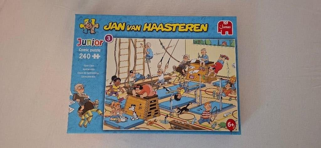 Jan van Haasteren Junior - Gymles 250 stukjes, Ophalen of Verzenden, Meer dan 50 stukjes, Zo goed als nieuw, 6 jaar of ouder