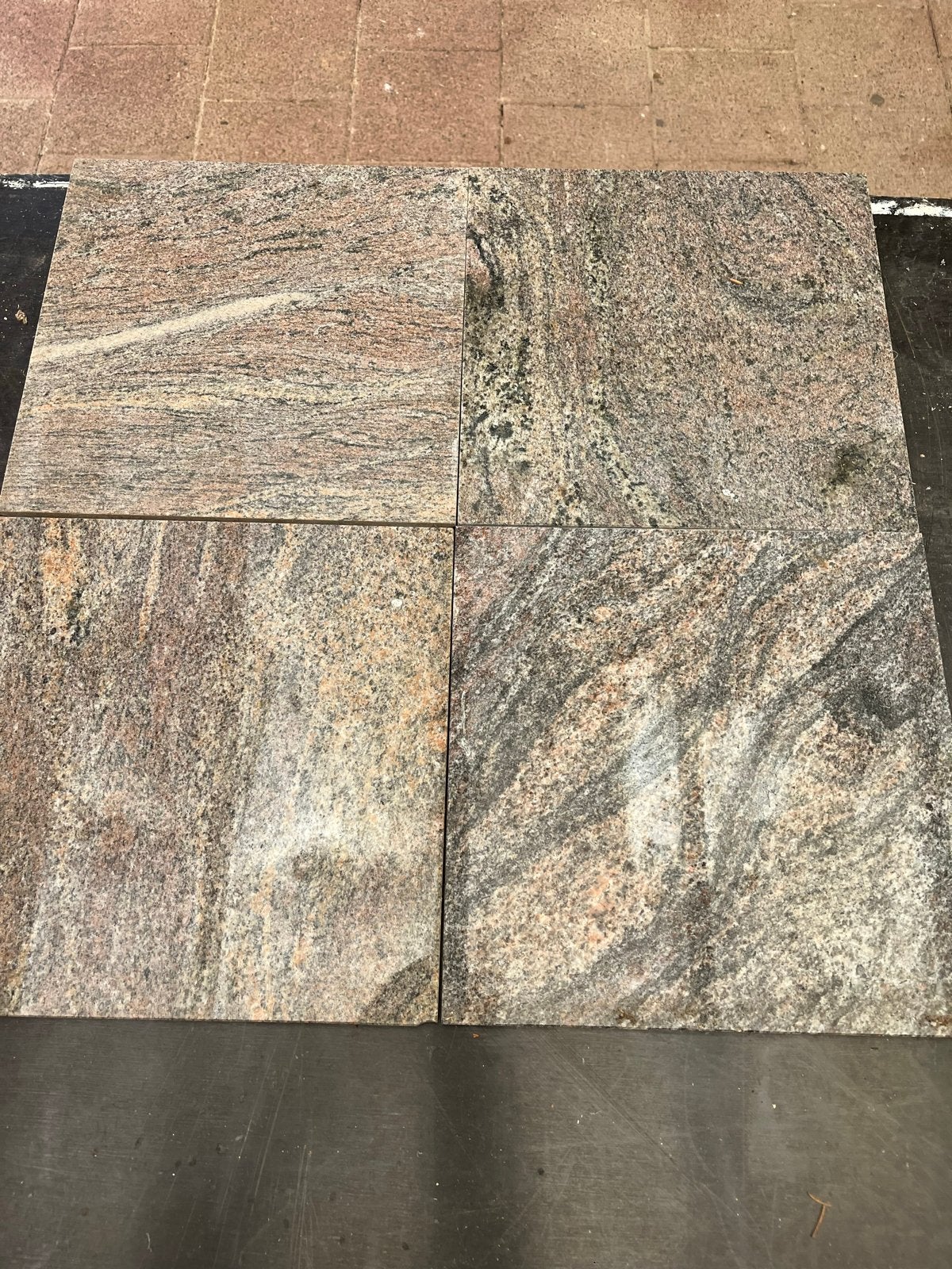 Graniet tegels 30x30  200 stuks, Ophalen, Zo goed als nieuw, Terrastegels, Natuursteen