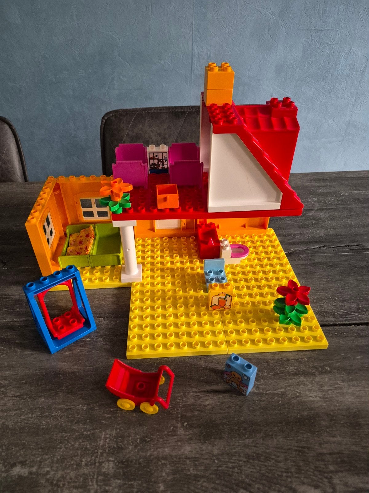 Duplo Familiehuis met meubels en accessoires, Ophalen of Verzenden, Gebruikt, Inclusief accessoires, Duplo