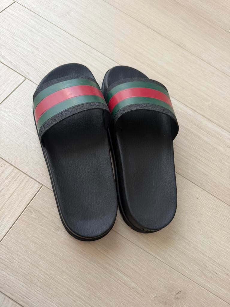 Gucci Slippers Sandal Size 11 maat 45, Kleding | Heren, Ophalen of Verzenden, Overige maten, Zwart