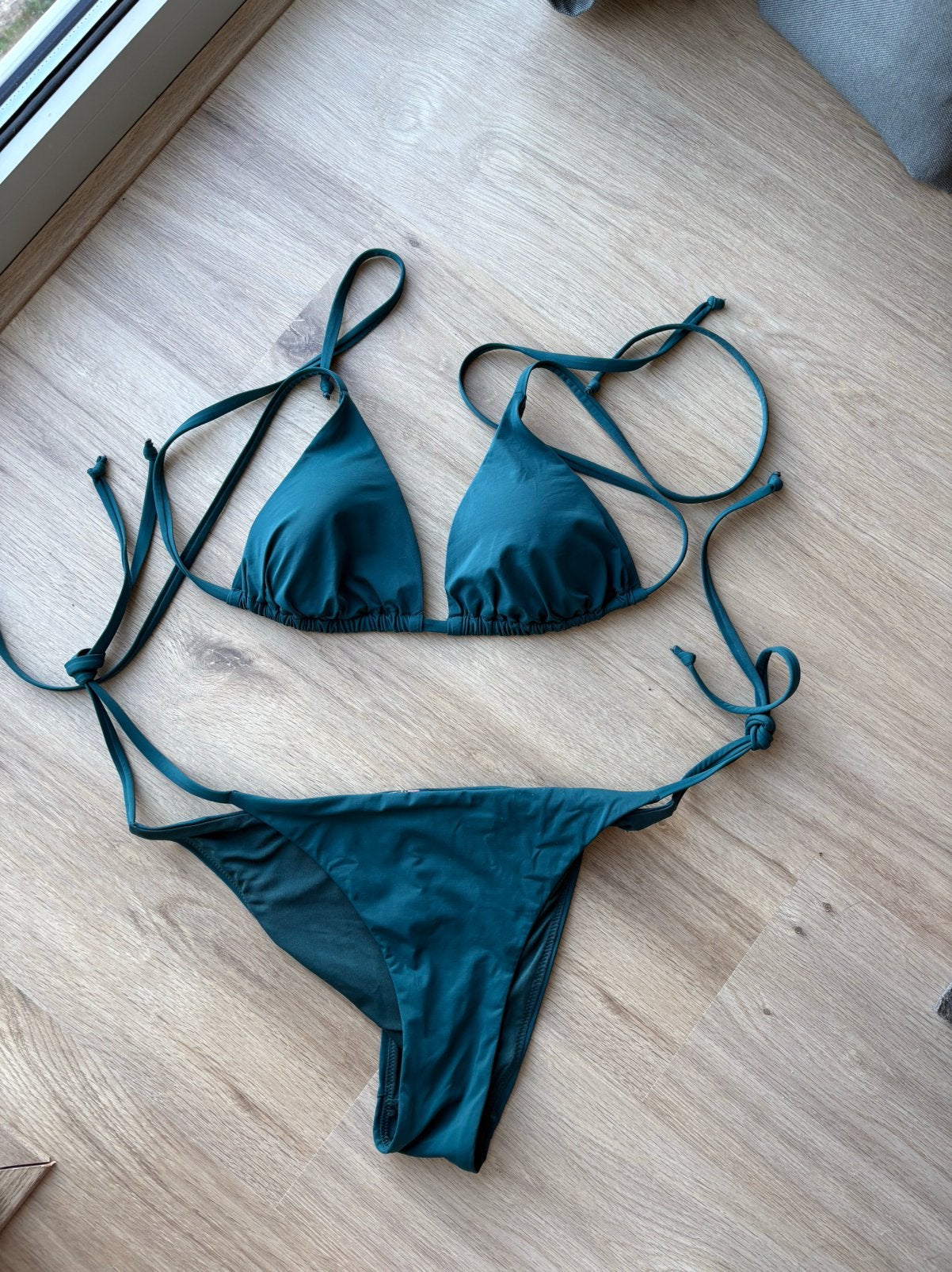 Bikini petrolblauw, Verzenden, Zo goed als nieuw, Blauw, Bikini