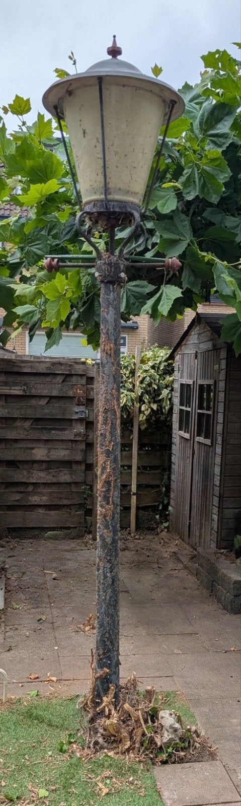 Tuinlamp, Tuin en Terras, Buitenverlichting, Ophalen, Gebruikt, Netvoeding, Staande lamp