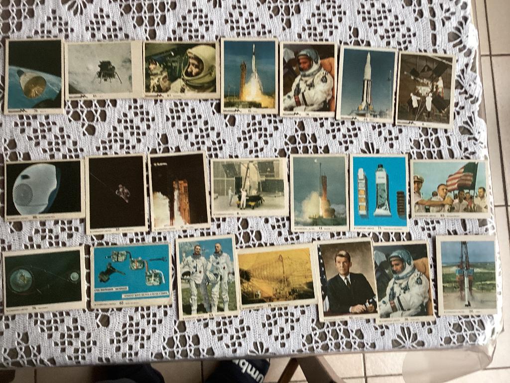 21 plaatjes OPERATION MOON Monty gum, Ophalen of Verzenden, Gebruikt, Meerdere plaatjes