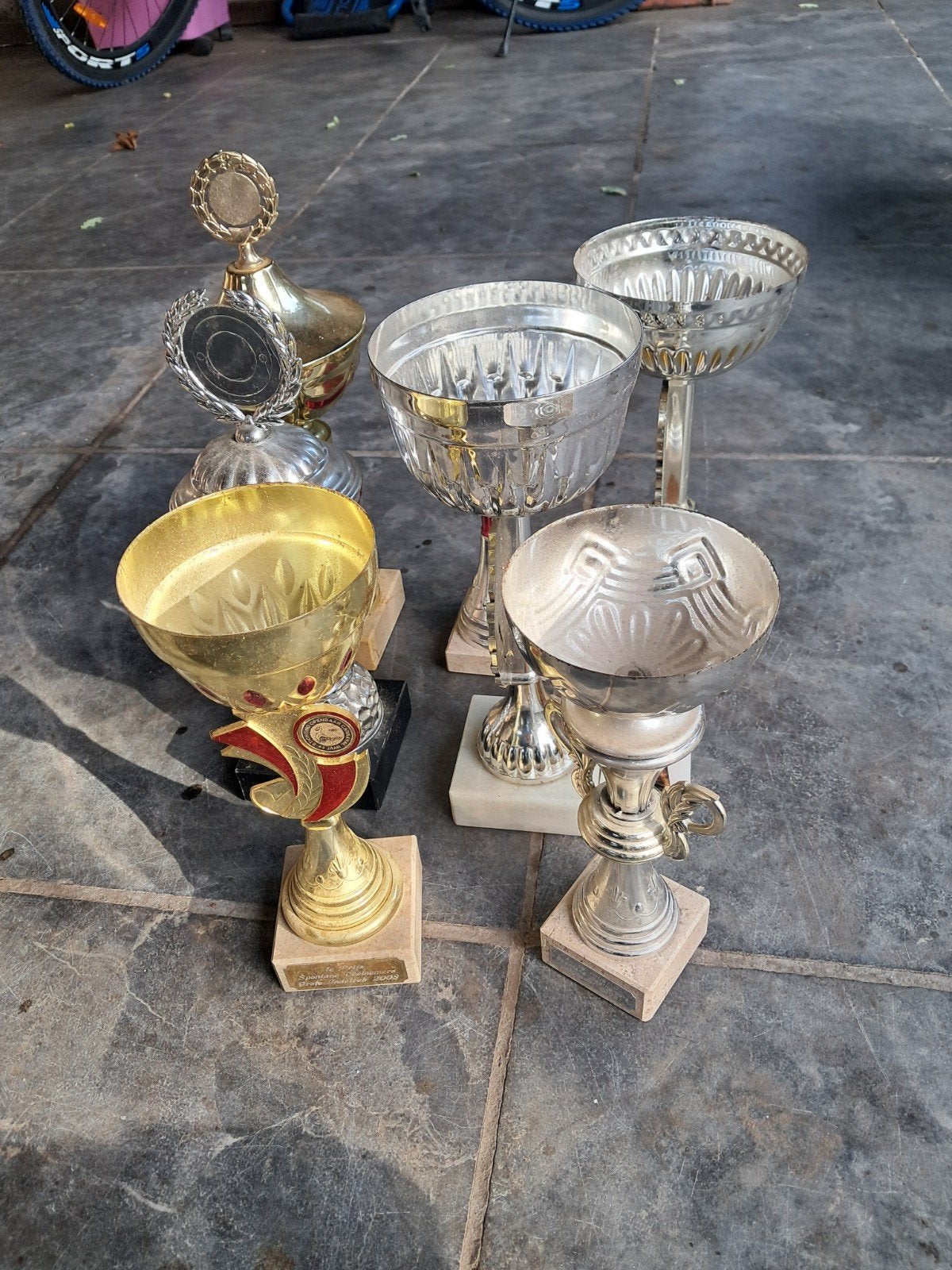 Diverse sport prijzen / bekers, 8 stuks, Ophalen of Verzenden, Gebruikt