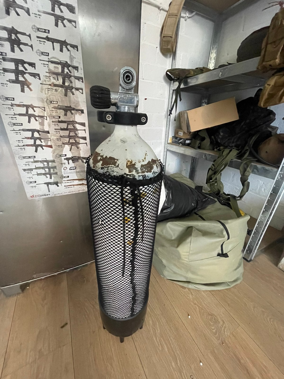 Duikfles in prima staat, voor airsoft gebruikt, Watersport en Boten, Ophalen, Zo goed als nieuw, Duikfles