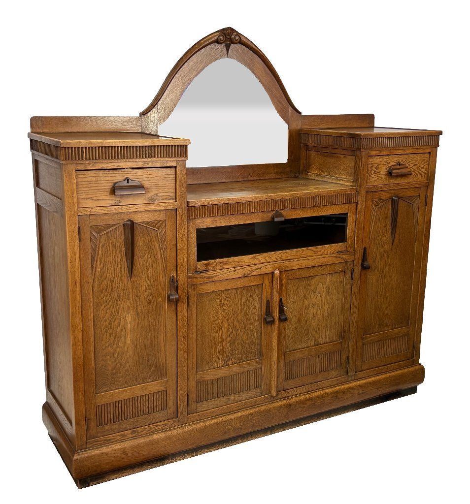 Art Deco Dressoir Kast Amsterdamse School Jaren 30 Design, Huis en Inrichting, Art Deco Dressoir, Ophalen of Verzenden, Met lade(s)