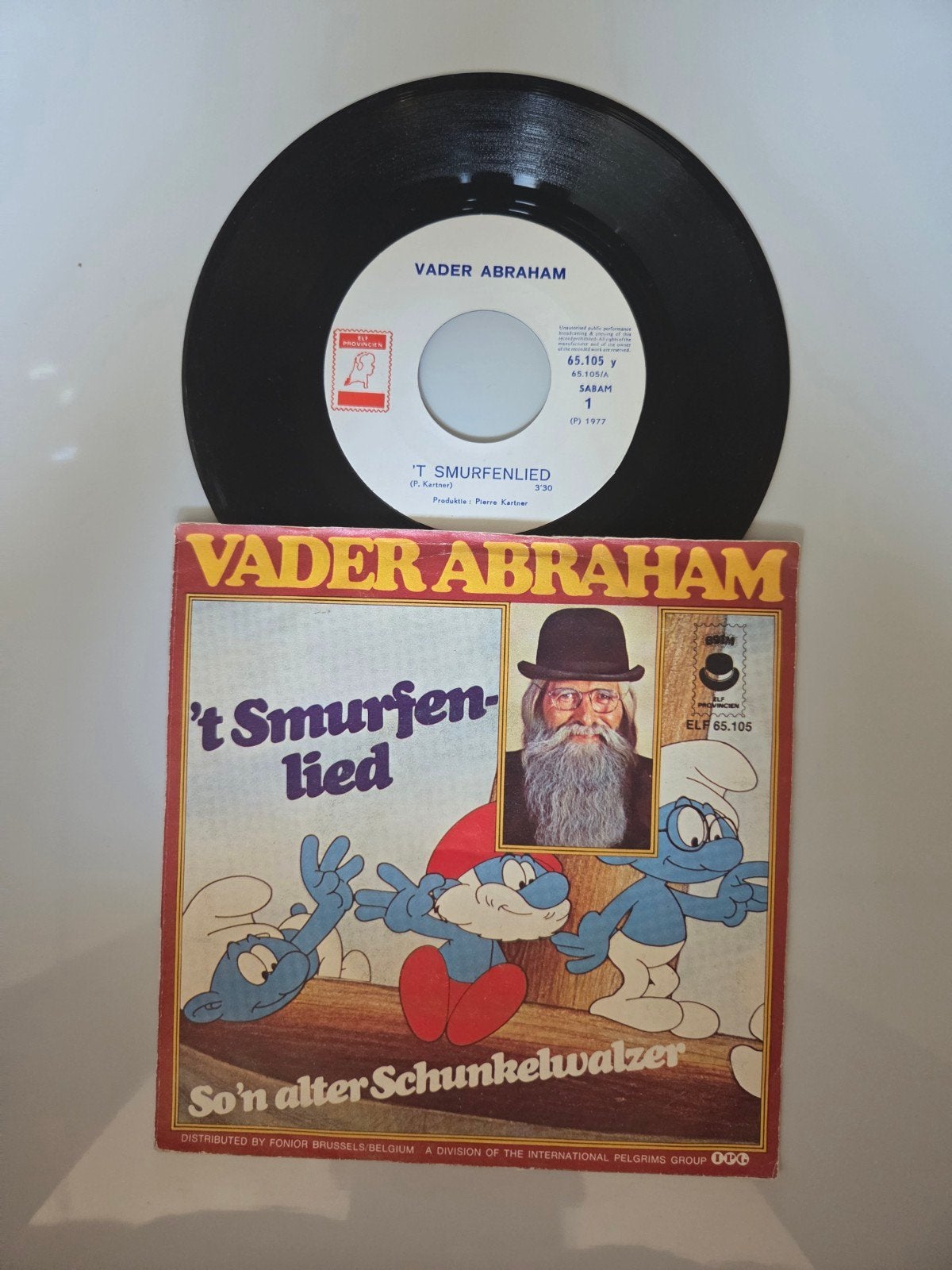 Vader Abraham - 't Smurfenlied, Ophalen of Verzenden, Gebruikt, 7 inch, Nederlandstalig