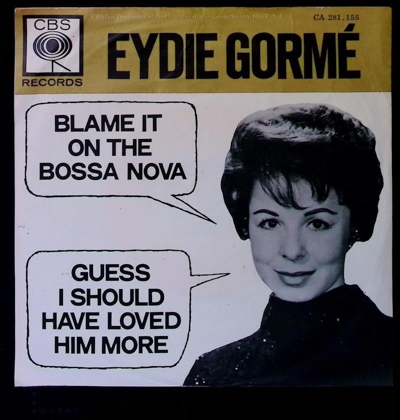 EYDIE GORMÉ - Blame It On The Bossa Nova +1 1963 7" 45RPM 45, Cd's en Dvd's, Vinyl Singles, Latin en Salsa, Gebruikt, 7 inch, Single