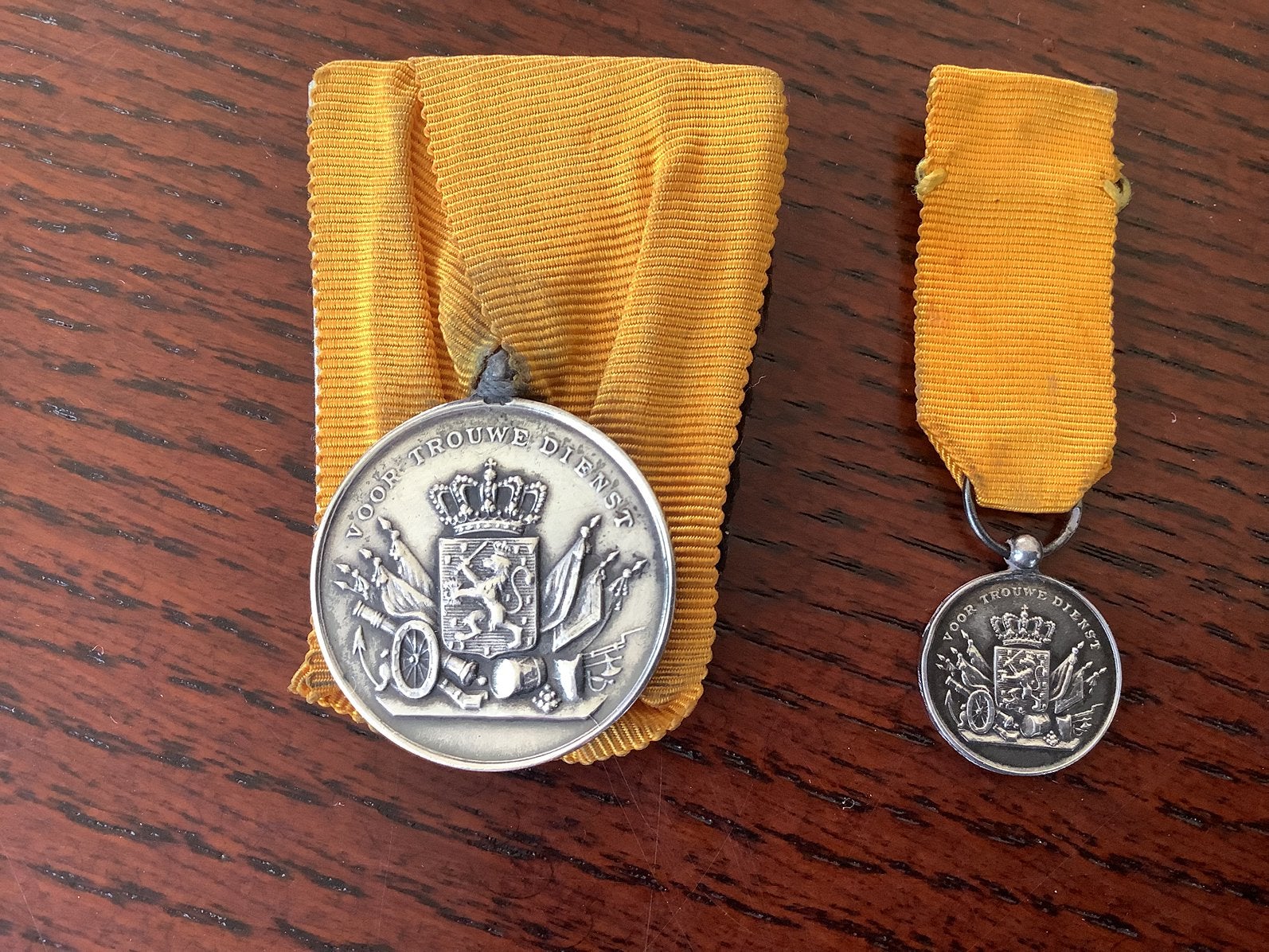 PENNING VOOR TROUWE DIENST- - ZILVER, Postzegels en Munten, Ophalen of Verzenden, Zilver