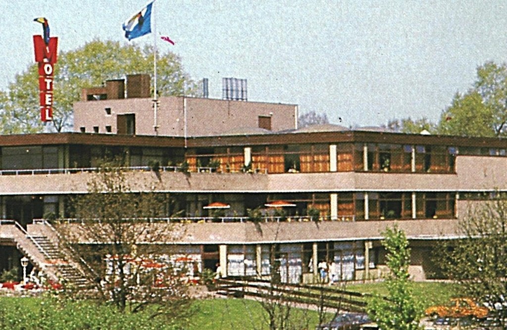 37259 Eindhoven 80+ Roodstempel Motel Hotel van der Valk, Verzamelen, Ophalen of Verzenden, 1980 tot heden, Gelopen, Noord-Brabant