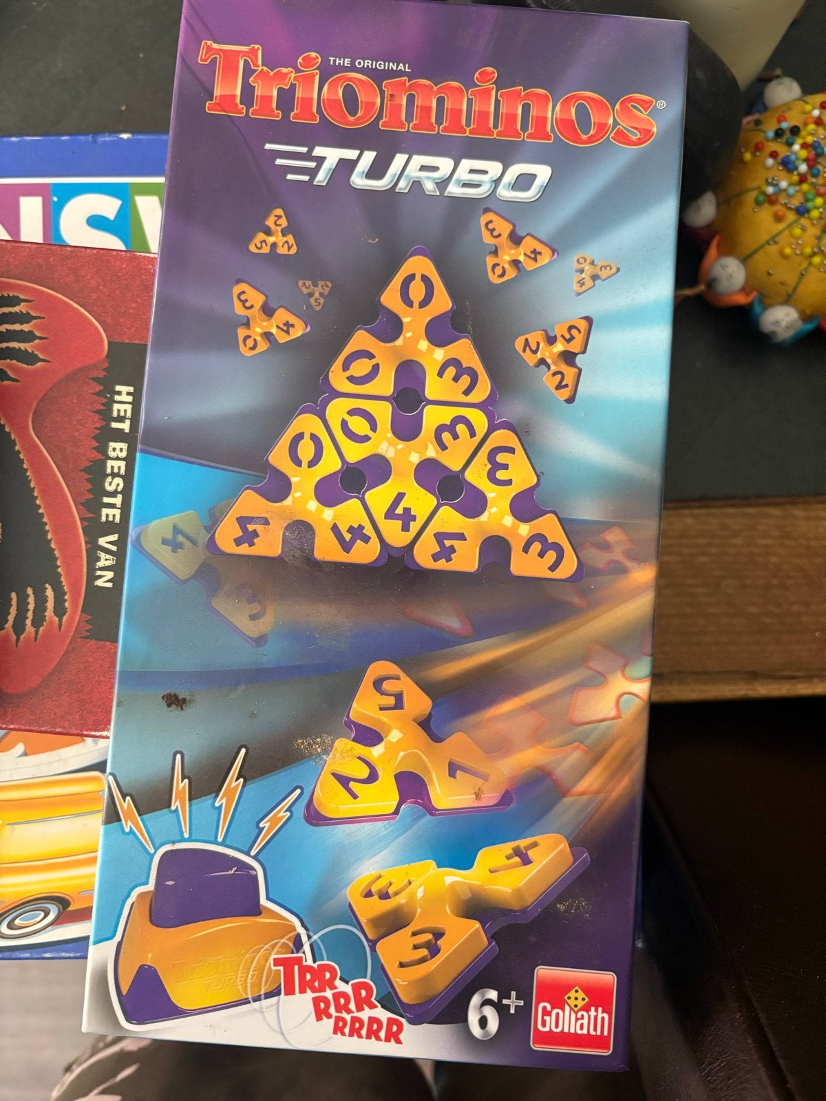 Triominos Turbo - Het originele dominospel met een twist, Een of twee spelers, Ophalen, Zo goed als nieuw