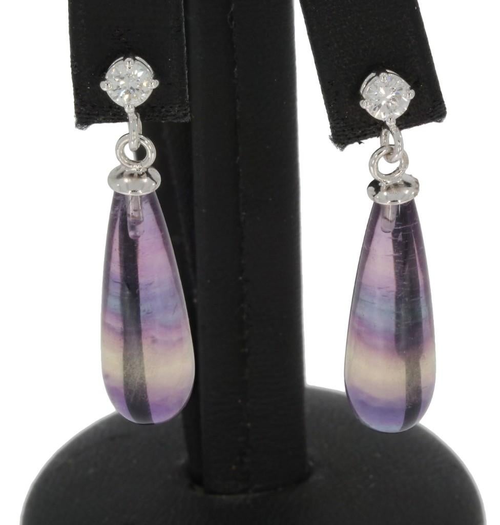 Diamant solitair 18k gouden fraai set oorbellen dames, Hangers, Voordeelsieraden, Verzenden, Zo goed als nieuw