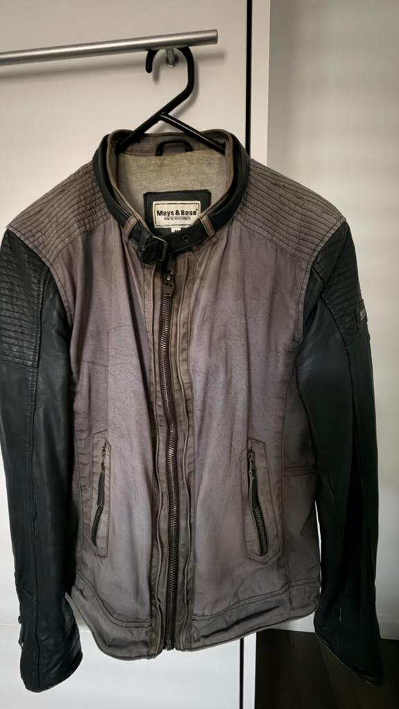 Lederen Jack Mays and Rose, Kleding | Heren, Jassen | Zomer, Ophalen of Verzenden, Gedragen, Maat 48/50 (M), Zwart