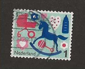 NL; 3272 Geboorte zegel, Verzenden, Gestempeld