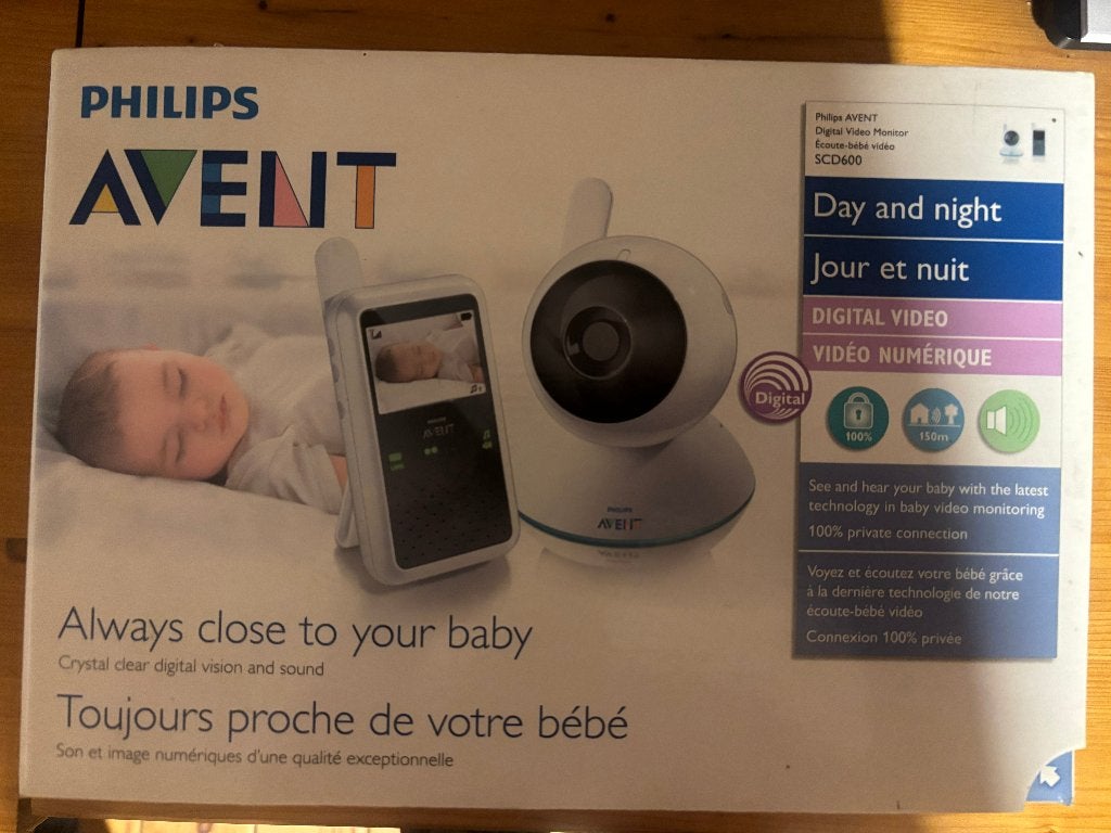 Philips Avent babyfoon met camera compleet, Ophalen of Verzenden, Zo goed als nieuw, Minder dan 100 meter, Camera