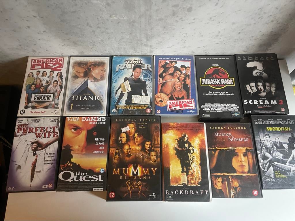 Grote collectie VHS-films: 3.50 per stuk, Cd's en Dvd's, VHS | Film, Vanaf 16 jaar, Ophalen of Verzenden, Gebruikt, Overige genres