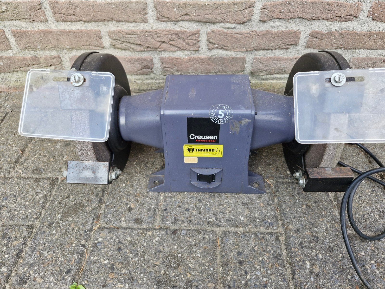 Creusen Werkbankslijpmachine, Ophalen, Gebruikt, Werkbankslijpmachine