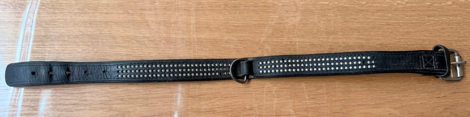 Lederen halsband, Ophalen of Verzenden, Gebruikt