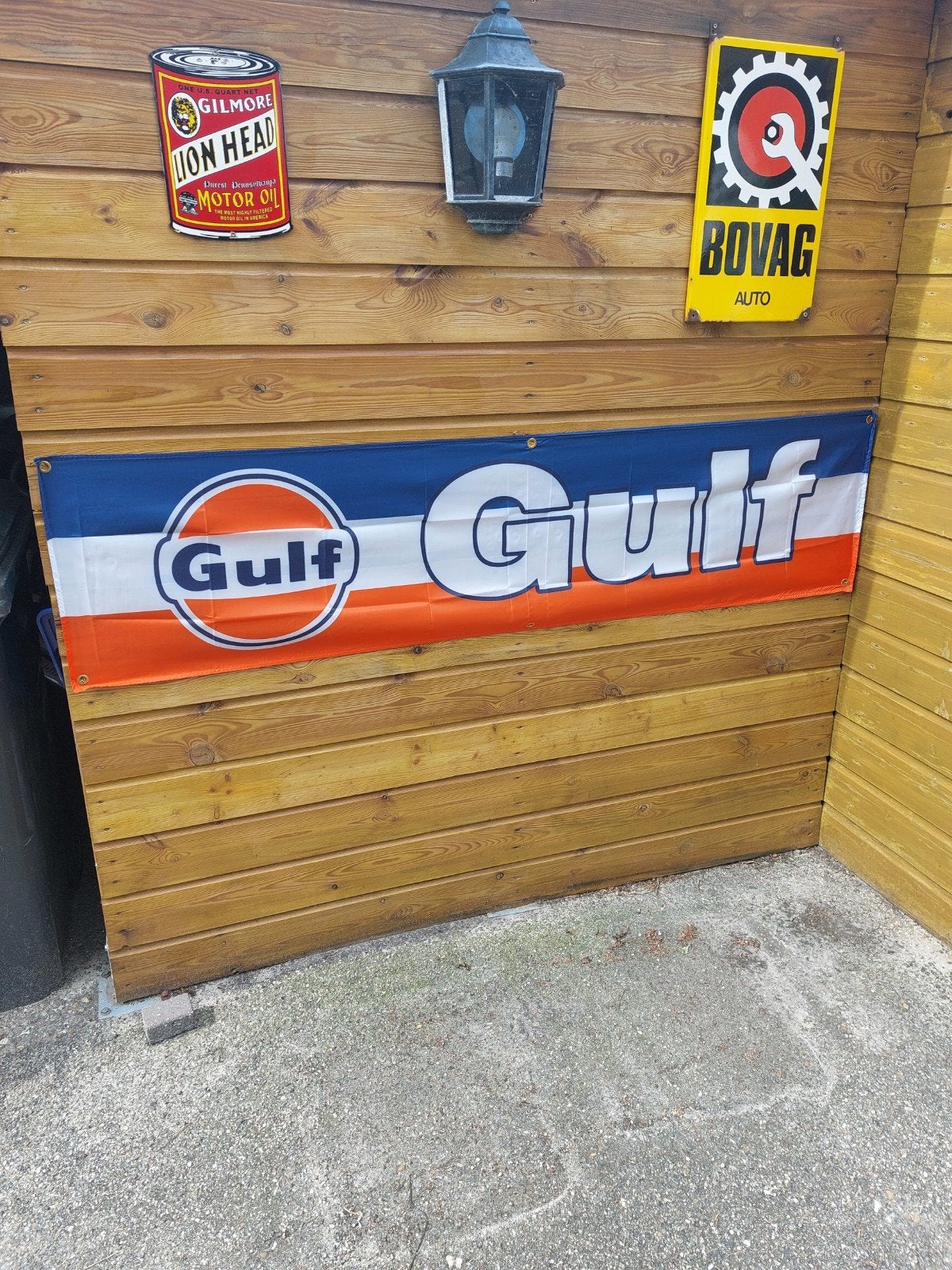 GULF BANNER 180X45CM, Ophalen of Verzenden