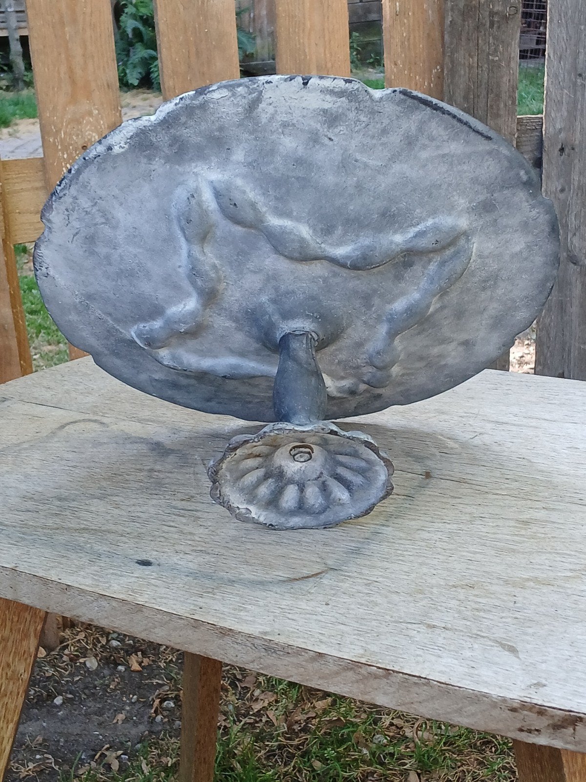 Gietijzeren vogelbadje of voederbakje, Ophalen of Verzenden
