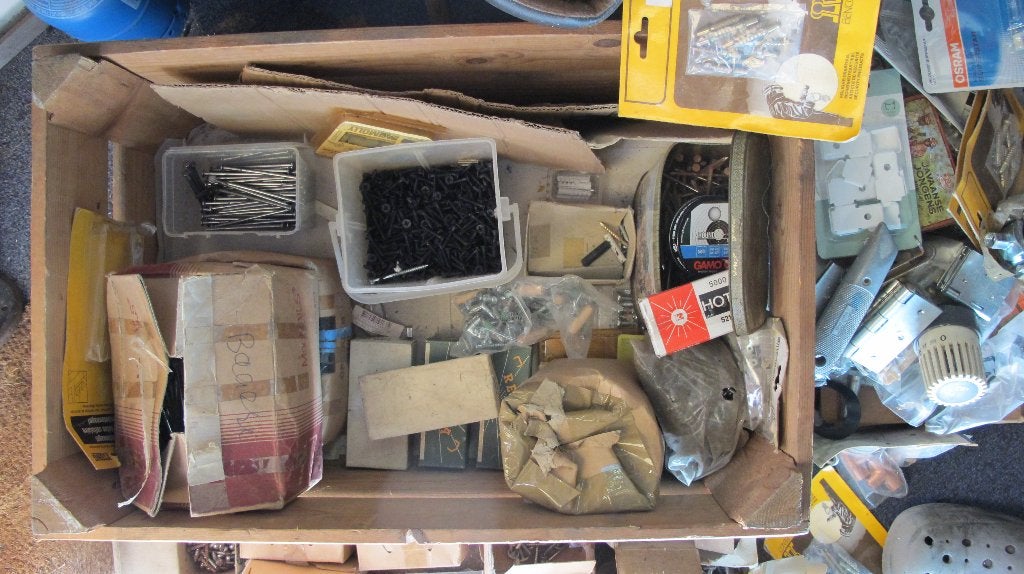 kist met schroeven  ook RVS., Ophalen of Verzenden, Nieuw, Schroeven, Rvs