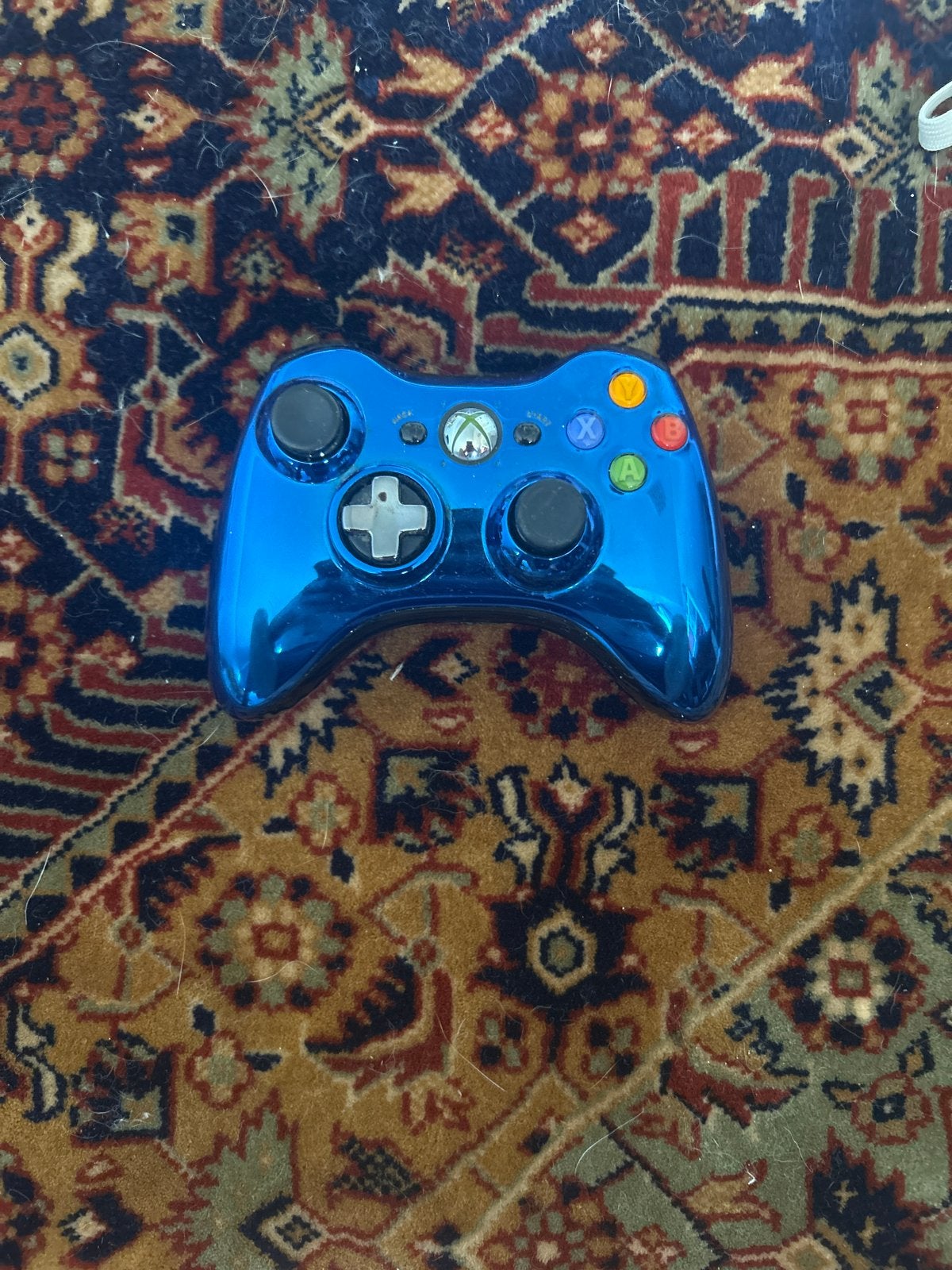 Xbox 360 Controller - Metallic Blue, Gebruikt, Ophalen of Verzenden, Controller, Xbox 360