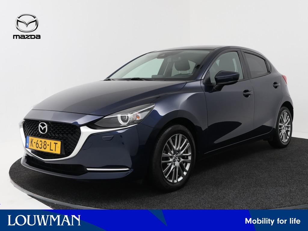 Mazda 2 1.5 Skyactiv-G Luxury | Carplay | Stoel -/- stuurwie, 12 maanden, Stof, 4 cilinders, Blauw
