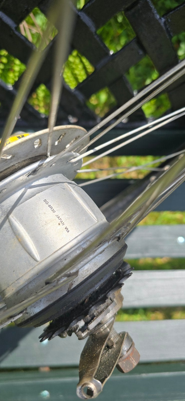 Shimano Nexus SG8R30 Achterwiel - Zwart/Zilver Batavus, Wiel, Gebruikt, Elektrische fiets, Ophalen of Verzenden