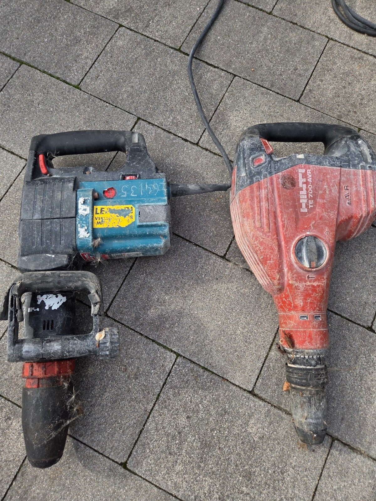 Hilti TE 700-AVR Boor- en Breekhamer & Bosch, Boor- en/of Breekhamer, Ophalen of Verzenden, Klopboormechanisme, Gebruikt