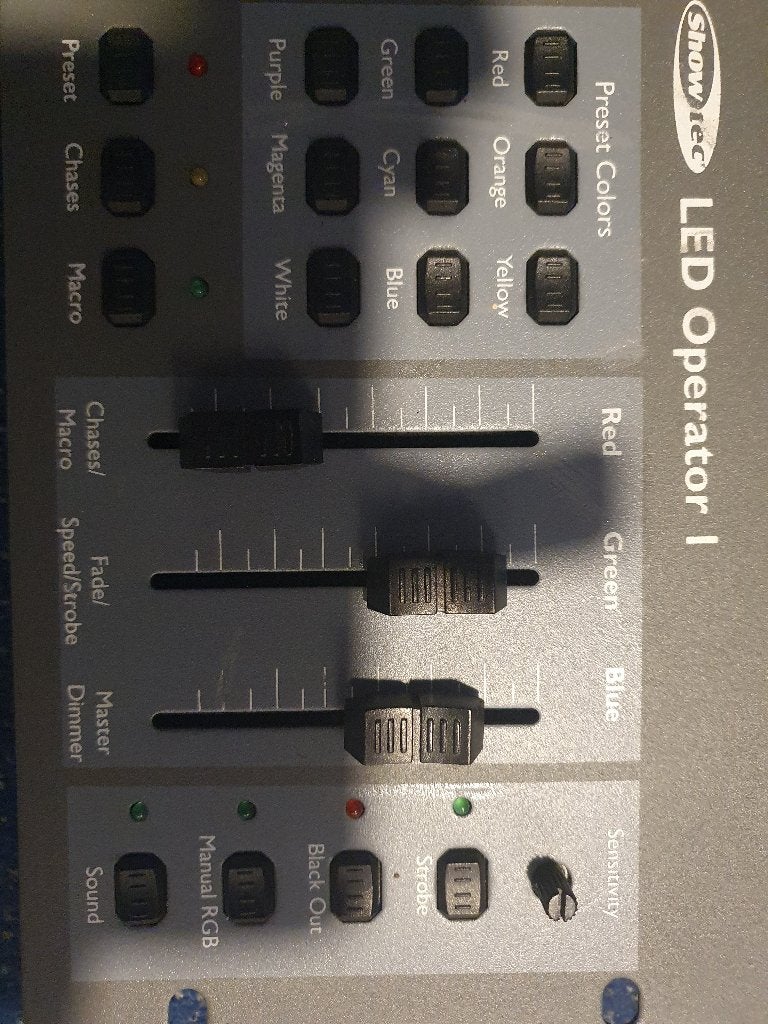 Led operator showtec licht, Ophalen, Zo goed als nieuw, Licht, Kleur
