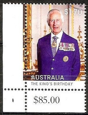 613 Australië 2025 The Kings Birthday hoekstukje, Verzenden, Gestempeld