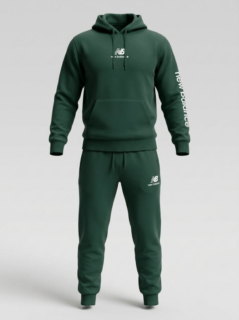 Donkergroen New Balance Trainingspak | Maat XS, New Balance, Ophalen of Verzenden, Zo goed als nieuw, Maat 46 (S) of kleiner