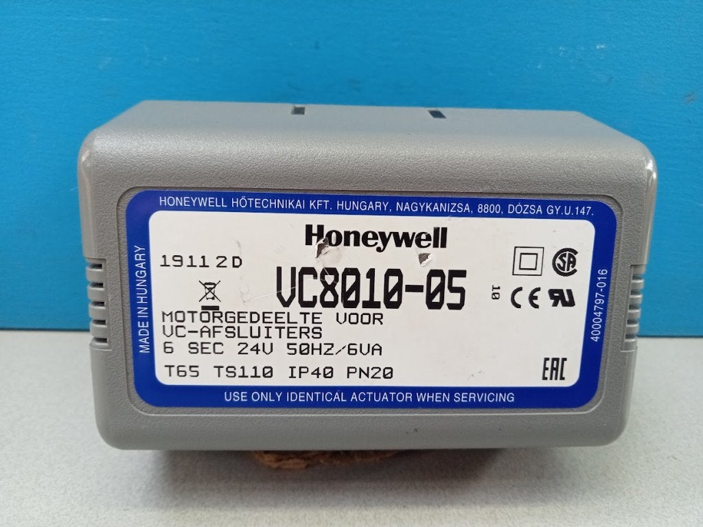 Driewegklep actuator motor Honeywell VC8010-05, Niet ingevuld, Gebruikt, Cv-ketel of Combi-ketel, Niet ingevuld