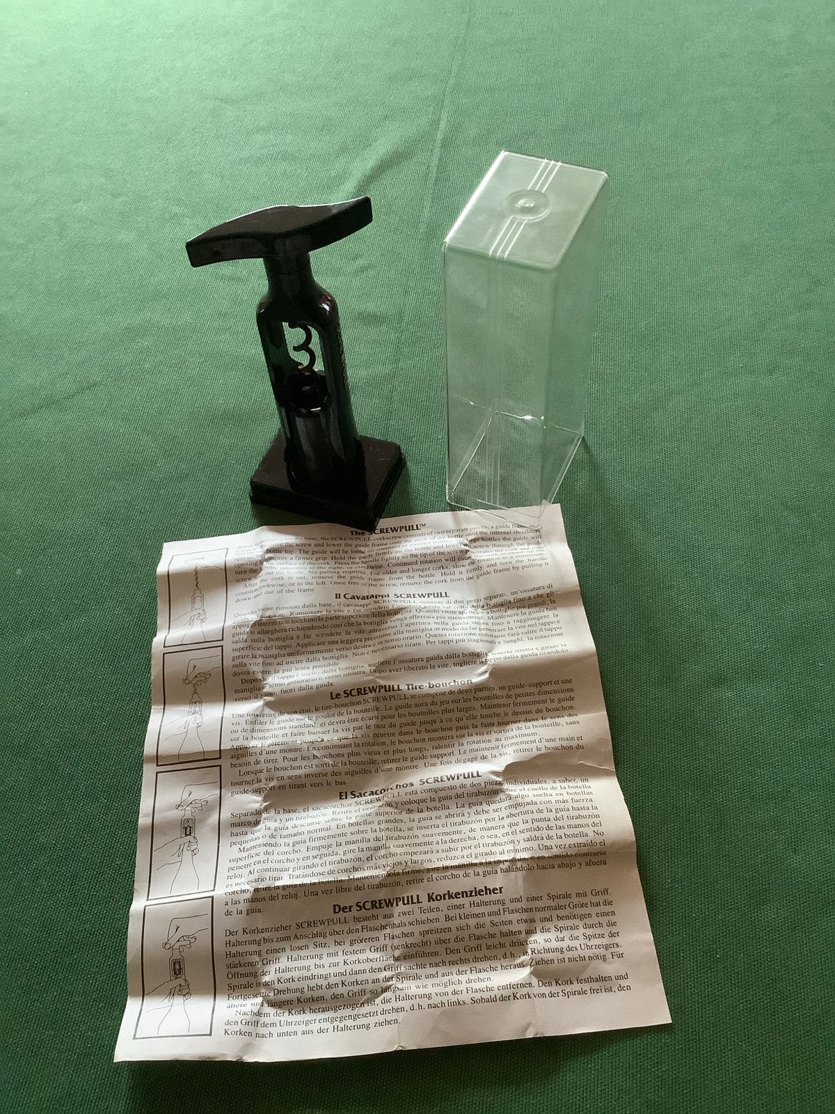 Screwpull kurkentrekker - Zwart. Ongebruikt., Ophalen, Overige typen, Zo goed als nieuw, Zwart