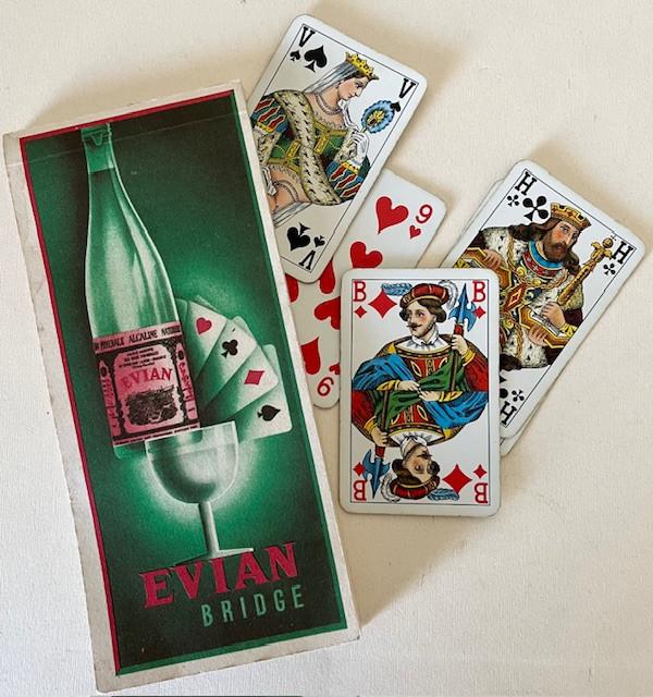 Evian vintage bridge blok, Ophalen of Verzenden, Nieuw, Gebruiksvoorwerp