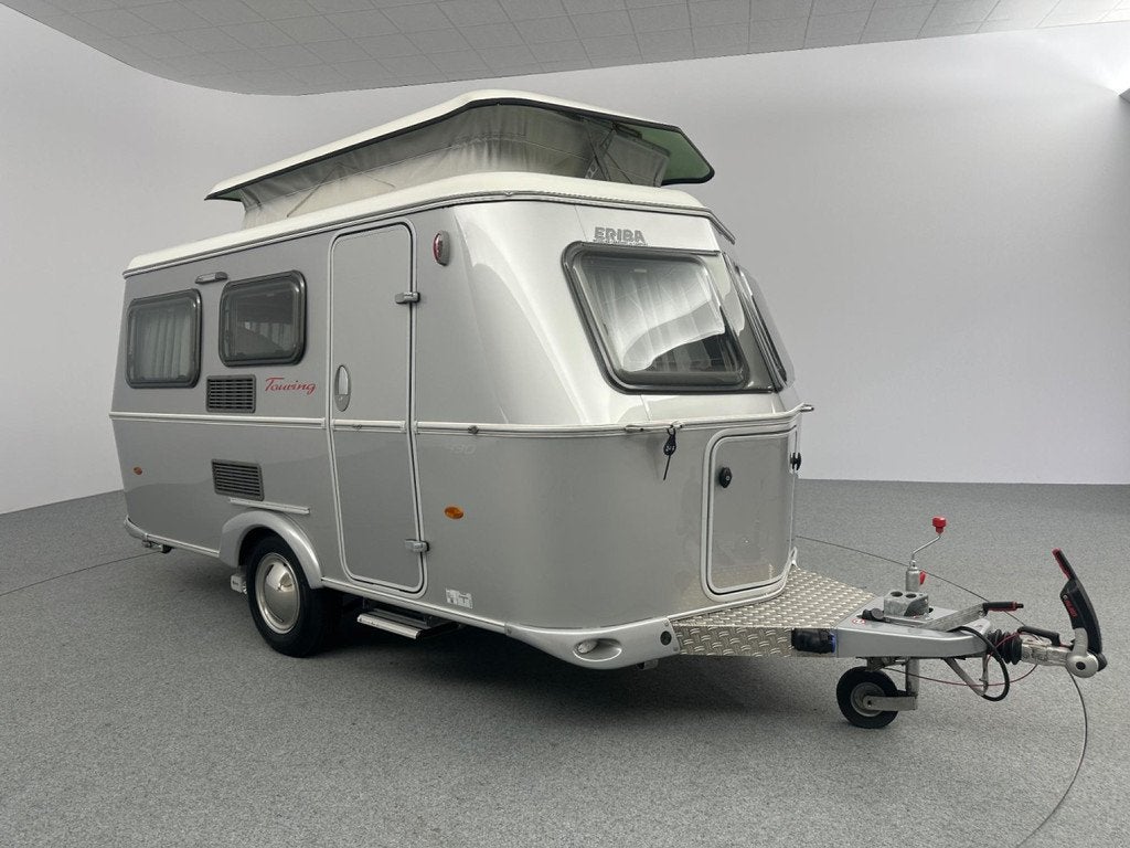 Eriba Touring Triton 430 Mover Omvormer, Caravans en Kamperen, Caravans, Vast bed, Bedrijf, 4 tot 5 meter, Hordeur