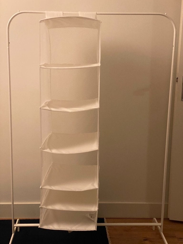 Kledingrek met opbergvakken - Wit, Ophalen, Zo goed als nieuw