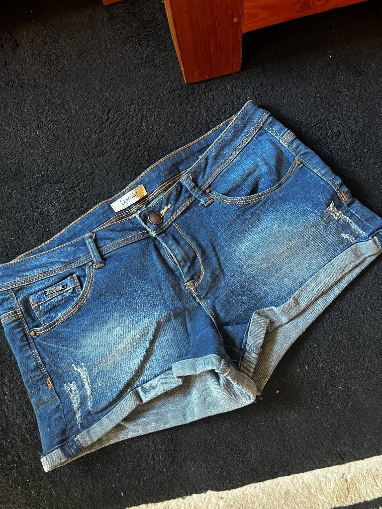korte spijkerbroek, Kleding | Heren, Ophalen, Zo goed als nieuw, Blauw, Overige jeansmaten