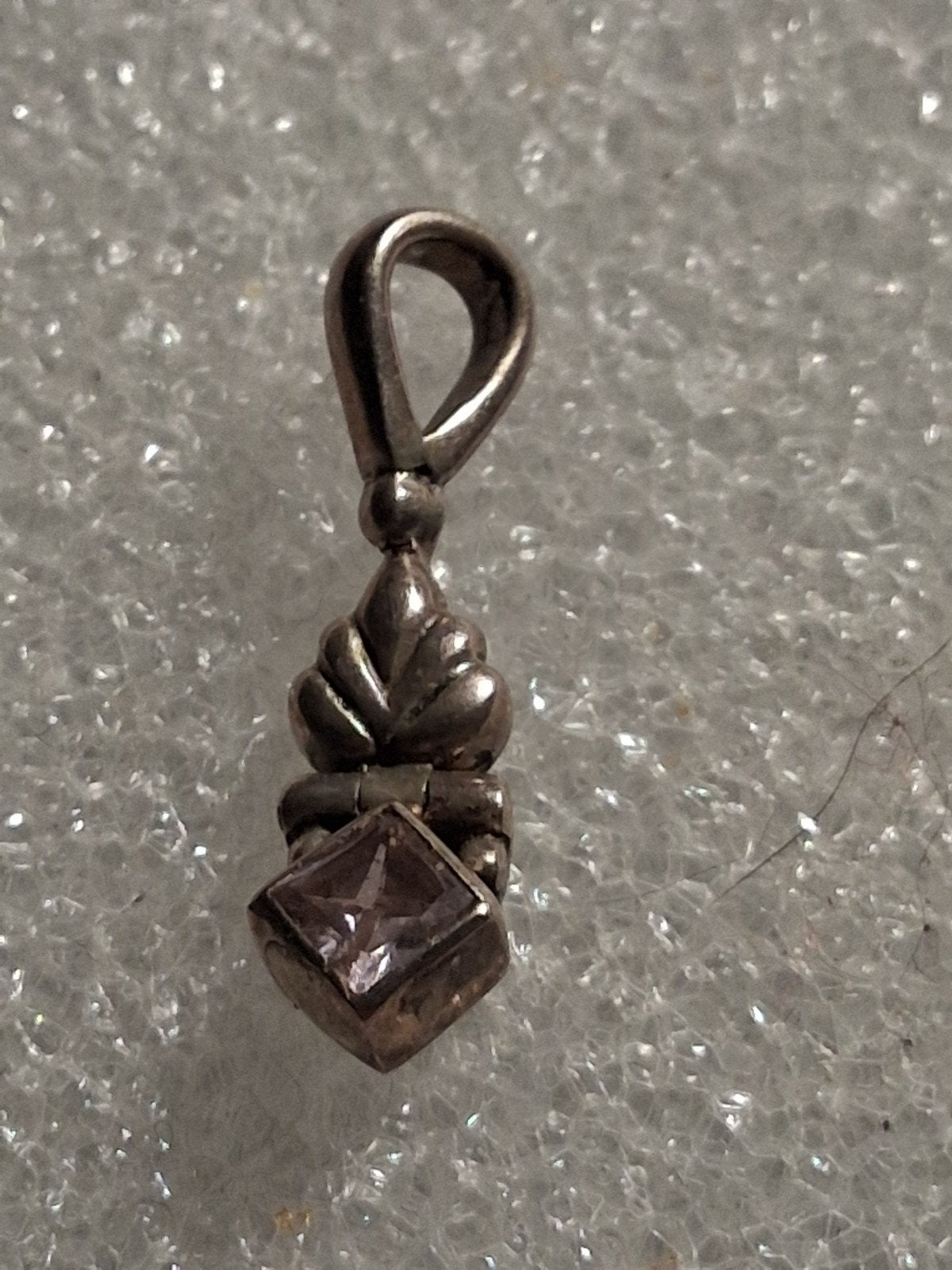 Zilveren hanger met Citrien steen -- afmeting 4 mm, Ophalen of Verzenden, Nieuw, Geel, Zilver