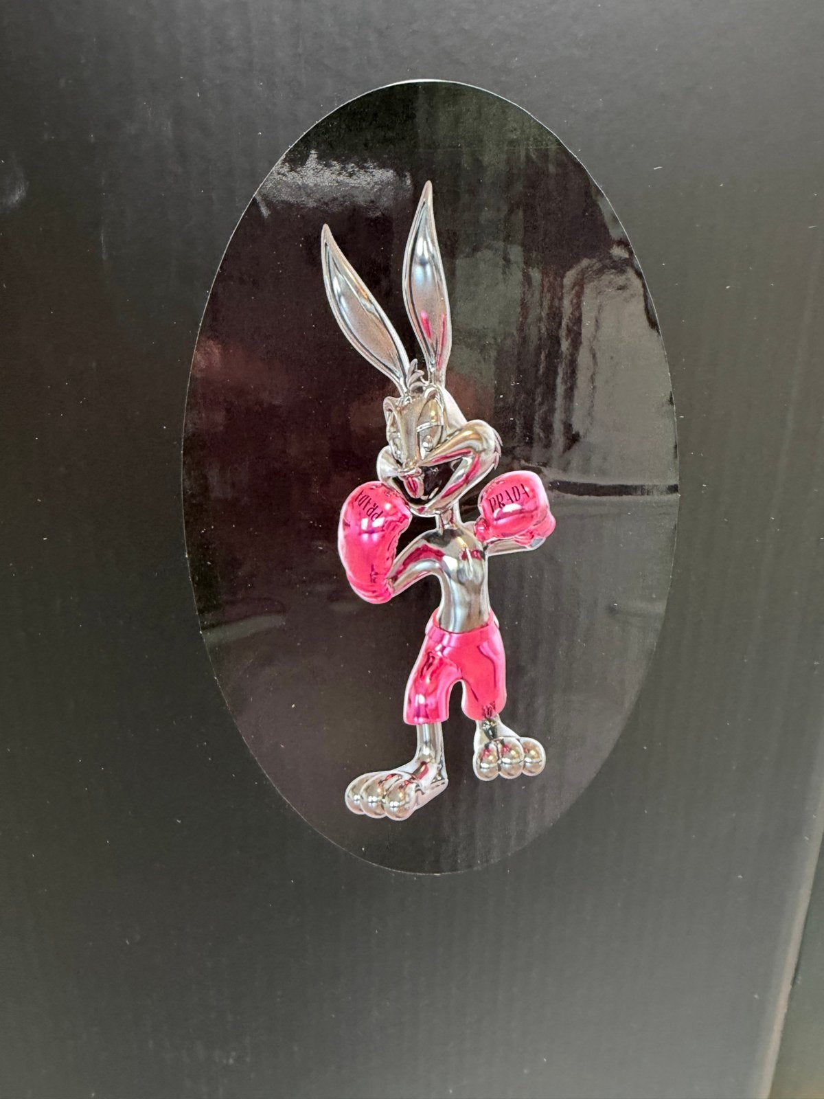 Uniek Van Apple Art Beeld: Bugs Bunny K.O. Champion (2/4), Kunststof, Ophalen of Verzenden, 20 - 50 cm, Beeld