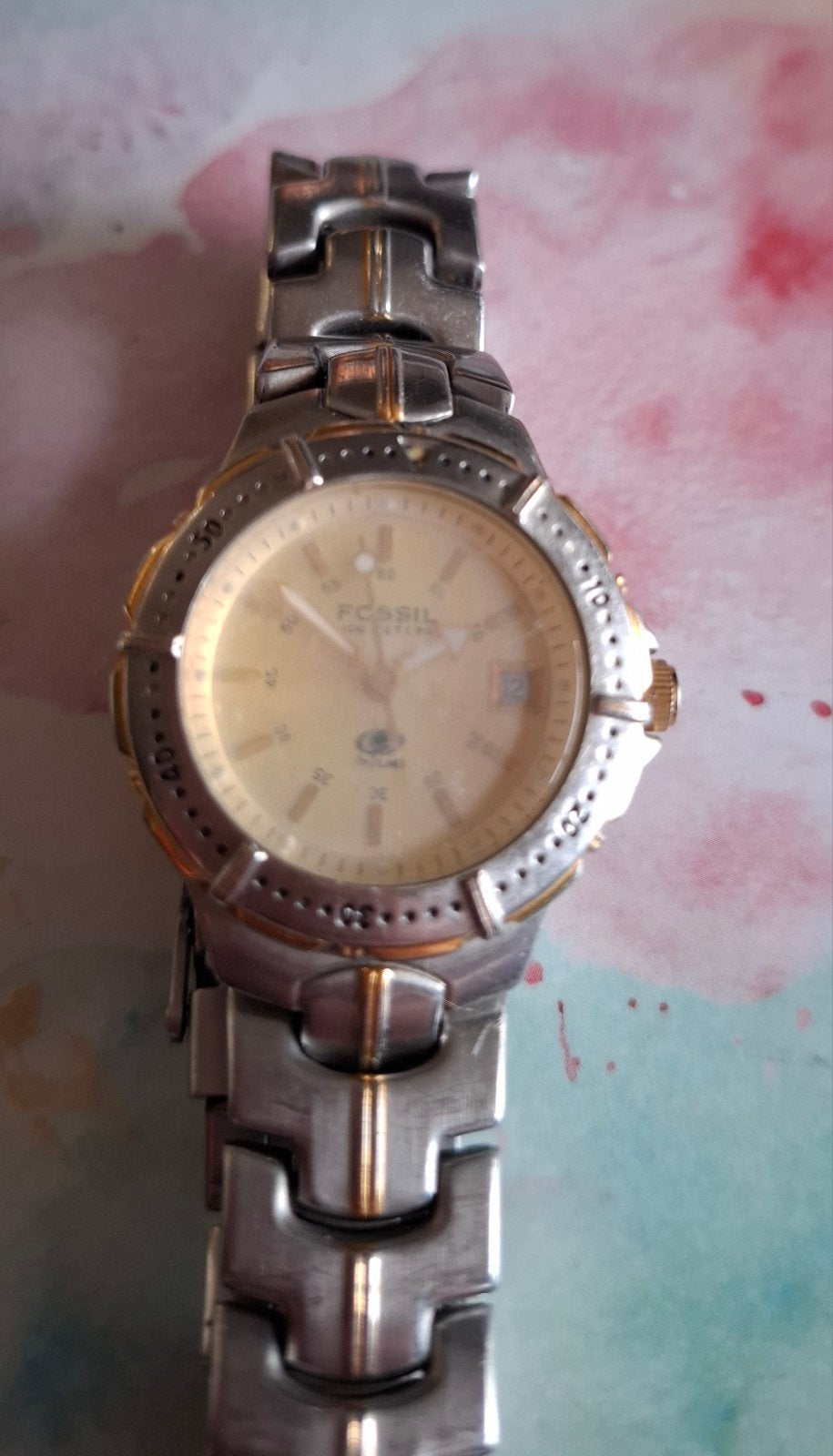 Fossil Blue AM-3683 Herenhorloge, Overige merken, Staal, Gebruikt, Staal